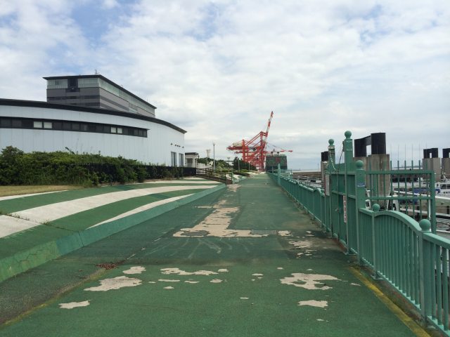 青海旅客ターミナル付近から見た青海南ふ頭公園