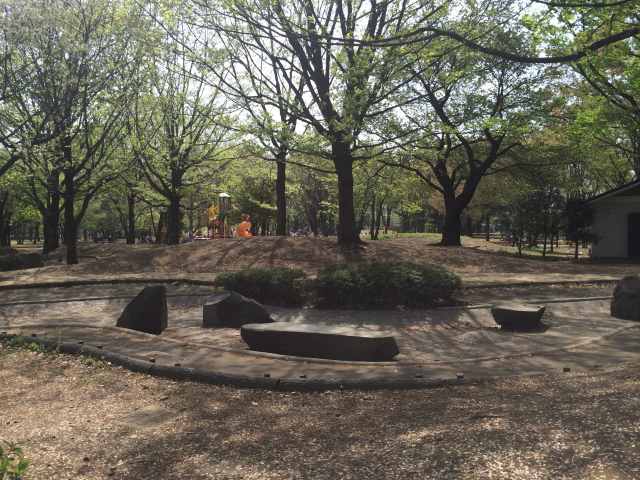 府中の森公園の水辺の広場