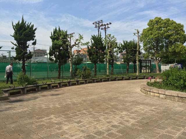 東綾瀬公園のテニスコート