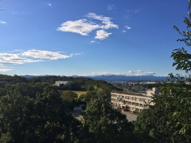 平山城址公園の展望広場