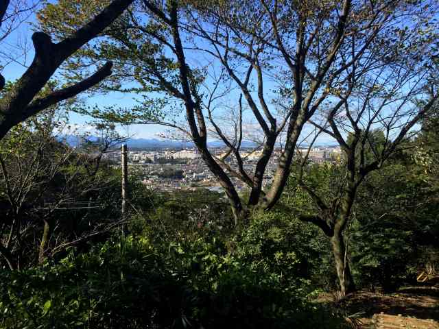 平山城址公園の六国台展望台