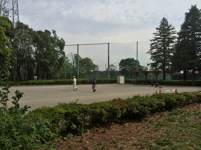 小金井公園のゲートボール場