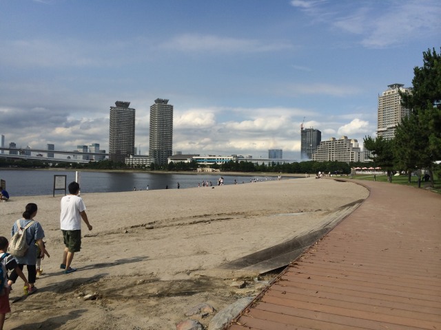 お台場海浜公園のボードウォーク