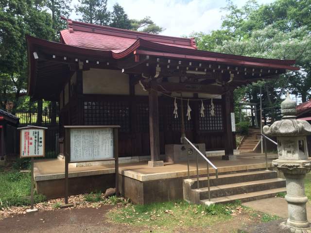 都立狭山公園の氷川神社～拝殿