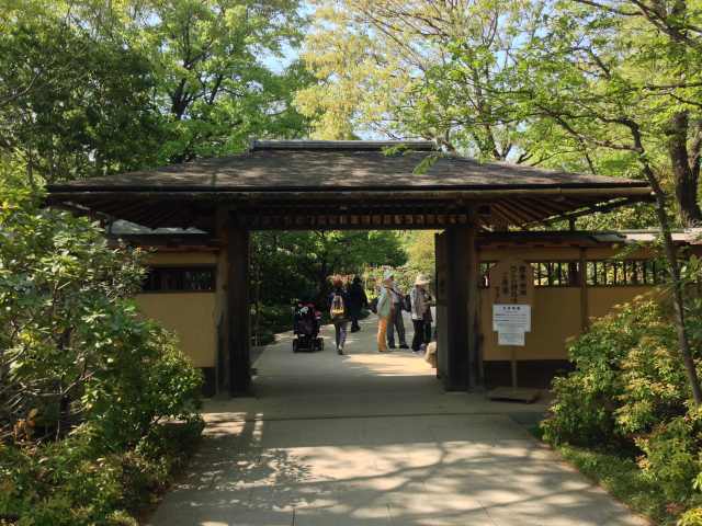 昭和記念公園の日本庭園入口