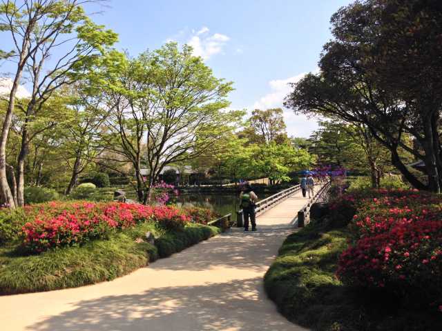 日本庭園内の園路