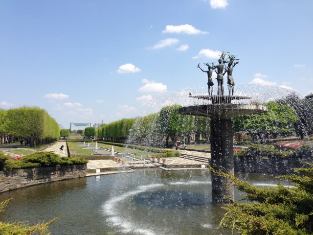 噴水から見たカナールの全景