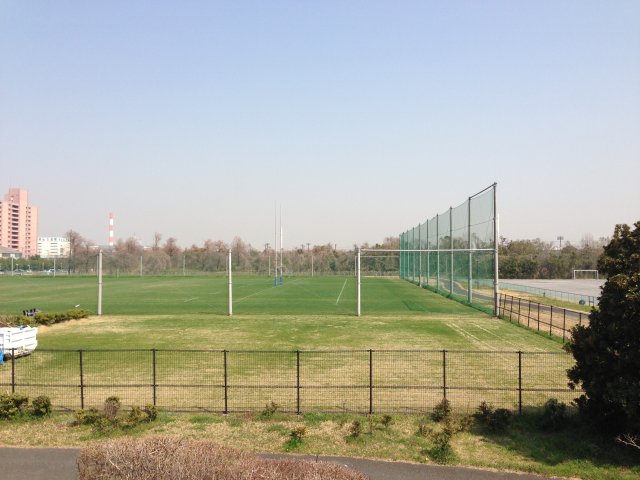 辰巳の森海浜公園のラグビー練習場