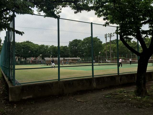 浮間公園のテニスコート
